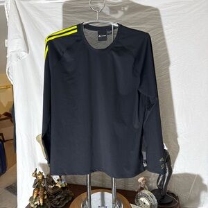 IVY PARK Men's Black Long Sleeve Tee with Neon Accents